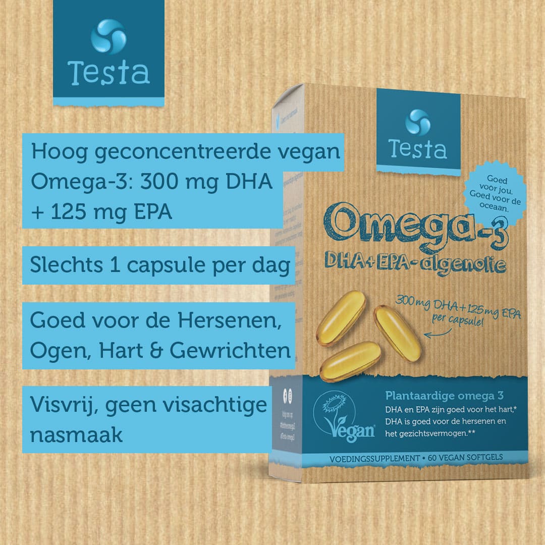 Uitsluiten Interpretatie Armoedig Omega-3 Algenolie capsules kopen? DHA + EPA | Testa Official webshop®